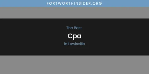 Lewisville's Best CPA